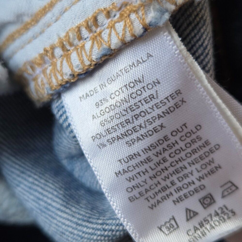 EUC LIKE NEW LOFT THE SKINNY RAW HEM STRETCH JEANS SIZE 31/12 WOMENS - Picture 10 of 14